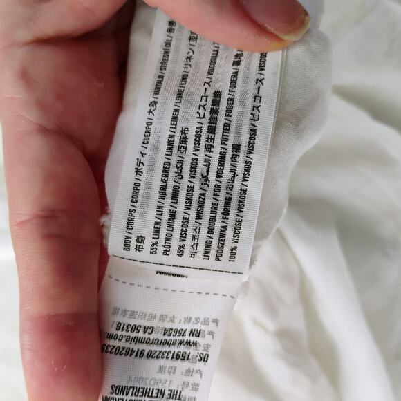 Abercrombie & Fitch White Puff Sleeve Sundress - Picture 16 of 16